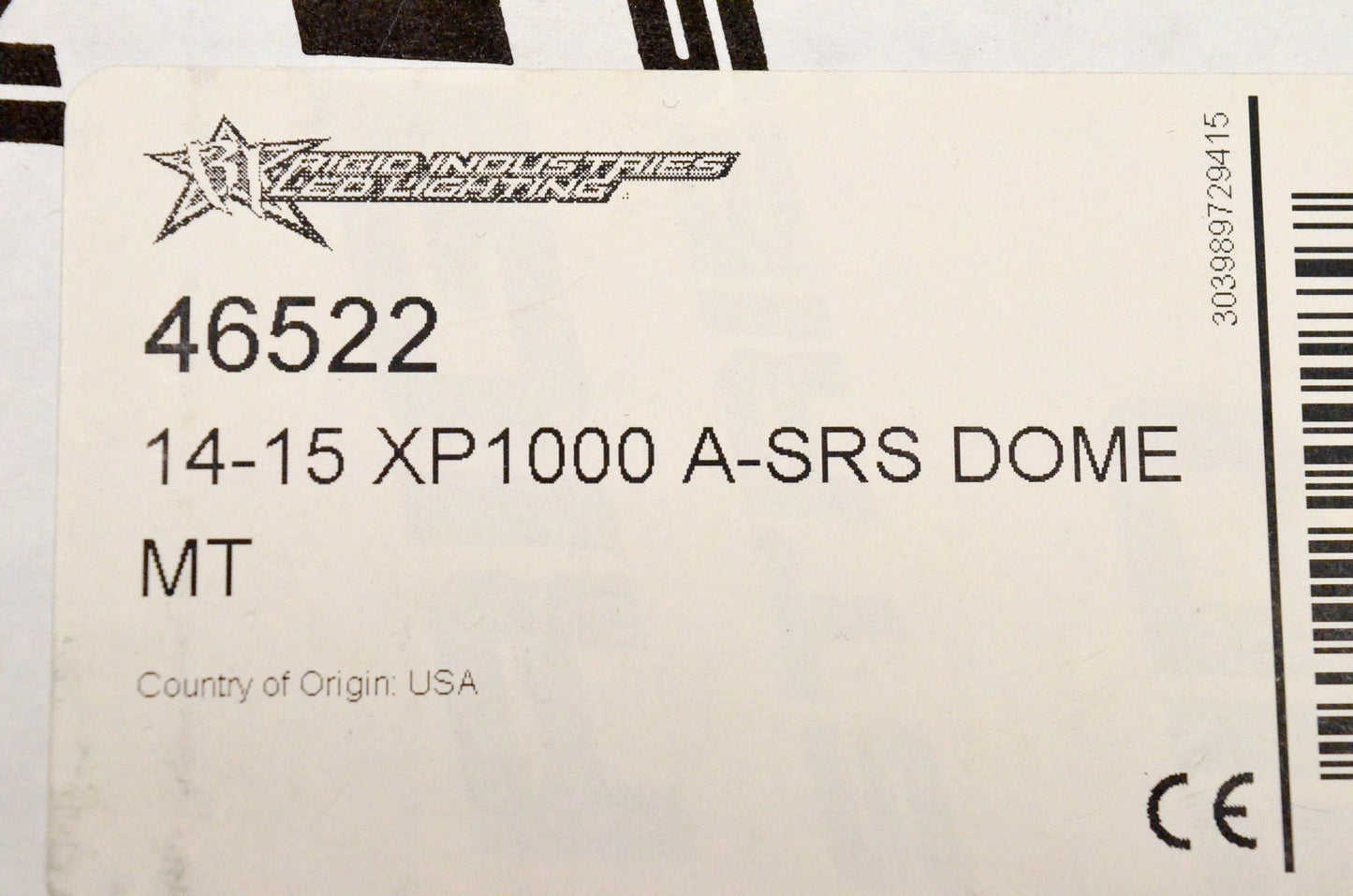 Rigid 46522, 652-46522 Dome Light Mount NOS