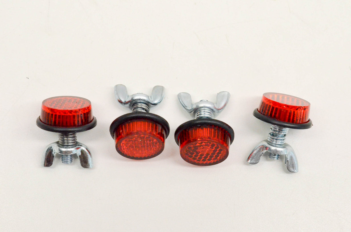 Chris Products 60-1344 License Plate Bolt Mini Reflector Red Qty 4 NOS