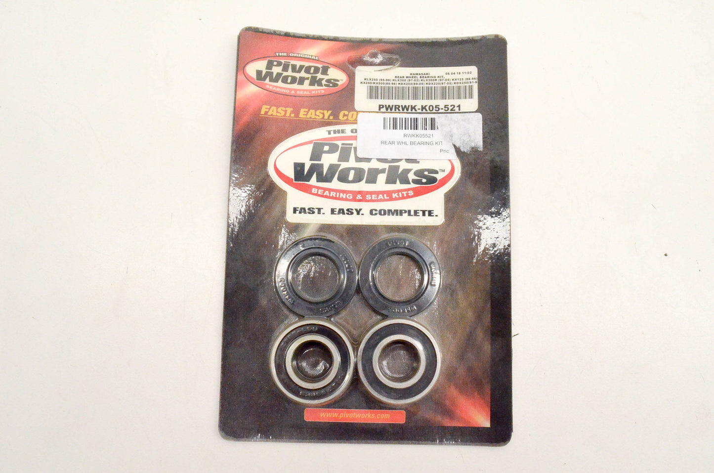 Pivot Works PWRWK-K05-521, RWKK05521, 4901195 Rear Wheel Bearing Kit NOS