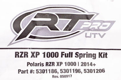 RT PRO 5301196 Spring Kit NOS