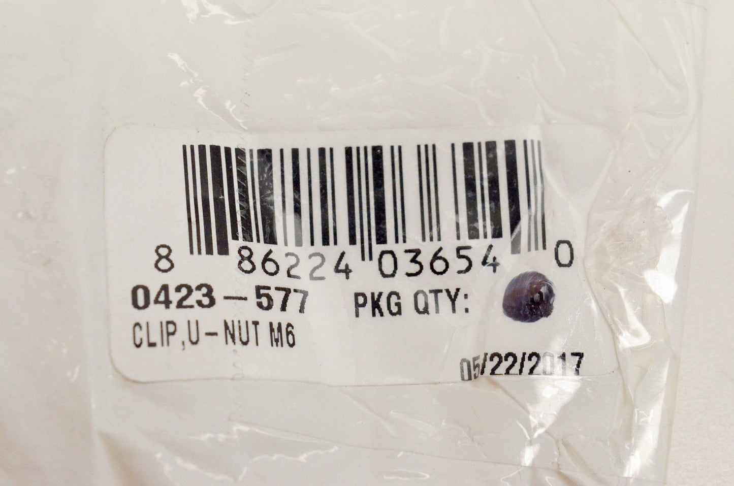 New OEM Arctic Cat 0423-577 Clip U Nut M6 NOS