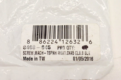 New OEM Arctic Cat 8468-645 Screw Mach TSPNH M6x1.0x45 CL8 8 Black NOS