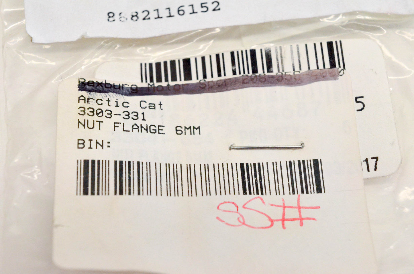 New OEM Arctic Cat 3304-654 Nut Flange 6mm NOS