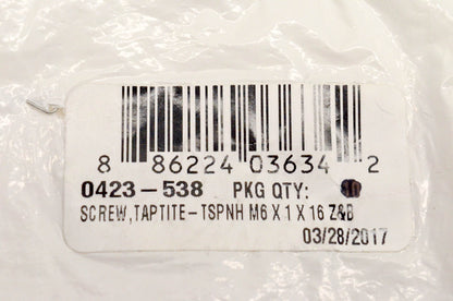 New OEM Arctic Cat 0423-538 Screw Taptite TSPNH M6x1x16 Z&B NOS