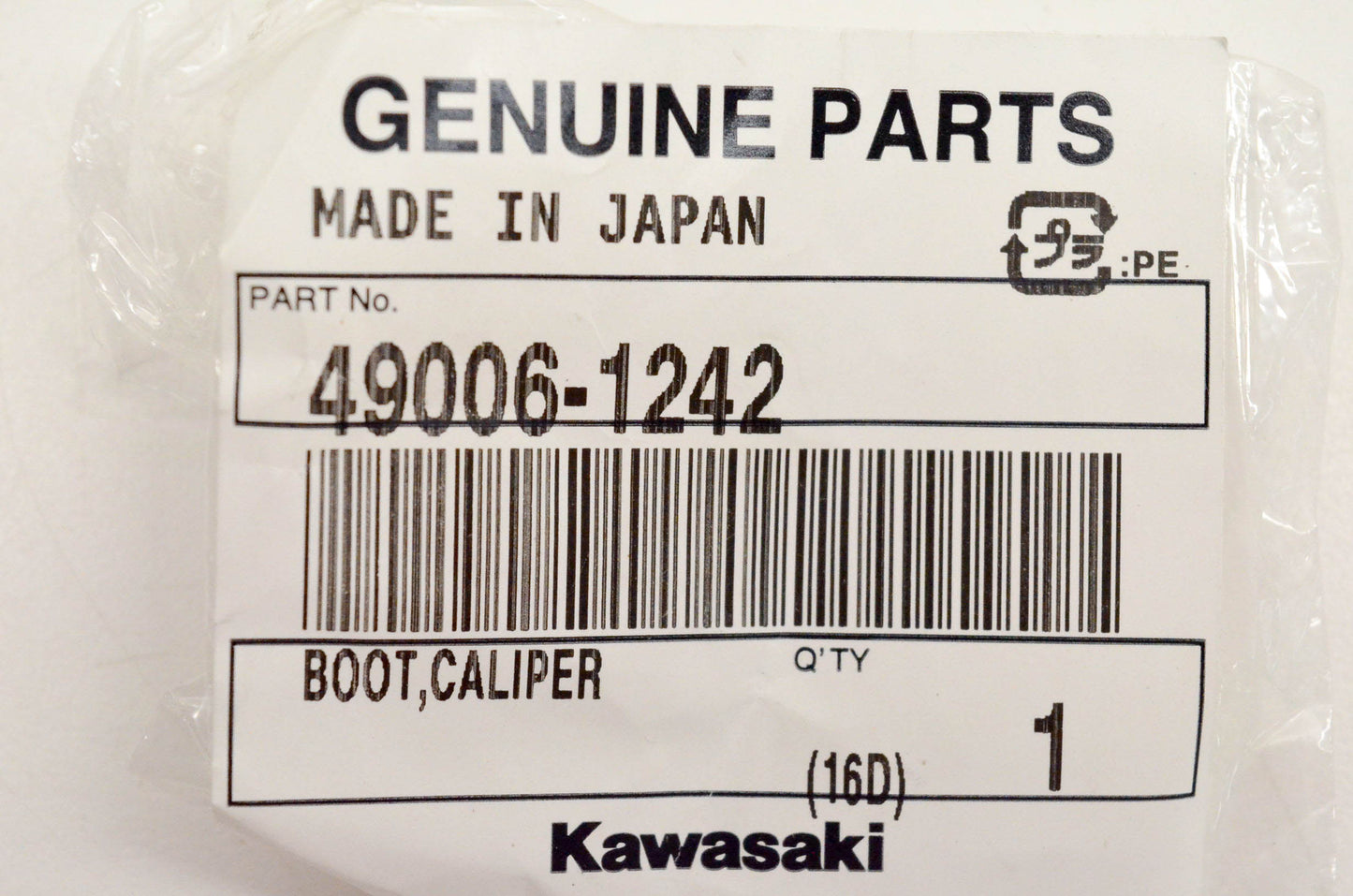 New OEM Kawasaki 49006-1242 Boot Caliper NOS