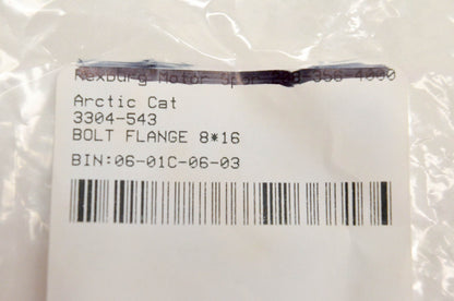 New OEM Arctic Cat 3304-543 Bolt Flange 8x16 Qty 2 NOS