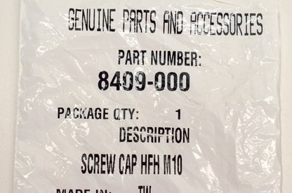 New OEM Arctic Cat 8409-000 Screw Cap HFH M10 NOS