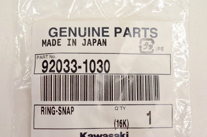 New OEM Kawasaki 92033-1030 Snap Ring NOS