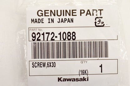 New OEM Kawasaki 92172-1088 Screw 6x30 NOS