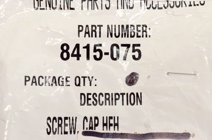New OEM Arctic Cat 8415-075 Screw Cap HFN M10x1.25x75 CL10 NOS