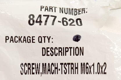 New OEM Arctic Cat 8477-620 Screw Mach TSTRH M6x1.0x2 NOS