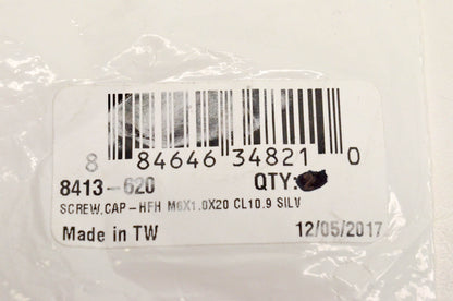 New OEM Arctic Cat 8413-620 Screw Cap HFH M6x1.0x20 CL 10.9 Silver NOS