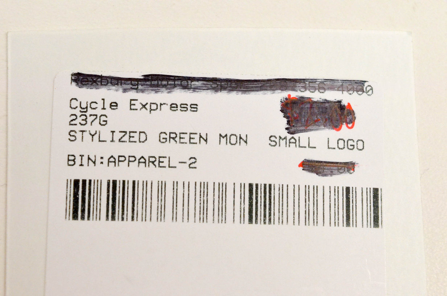 Cycle Express 237G Stylized Green Monster Small Logo NOS