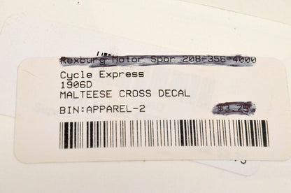 Cycle Express 1906D Malteese Cross Decal NOS
