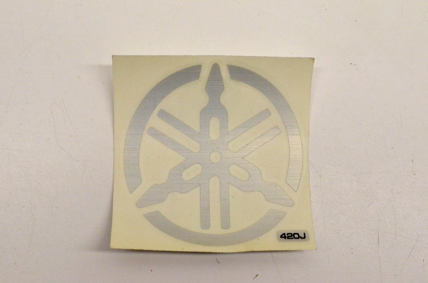 Cycle Express 420E Yamaha Tuning Fork Decal Grey NOS
