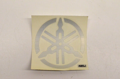 Cycle Express 420E Yamaha Tuning Fork Decal Grey NOS