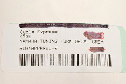 Cycle Express 420E Yamaha Tuning Fork Decal Grey NOS