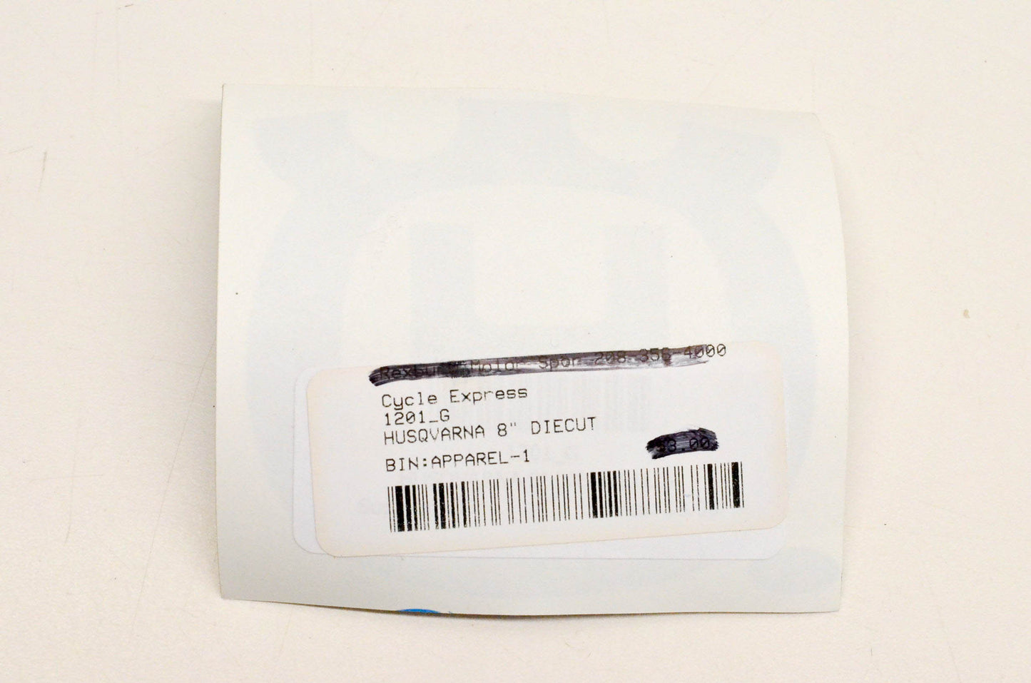 Cycle Express 1201-G Husqvarna 8" Diecut NOS