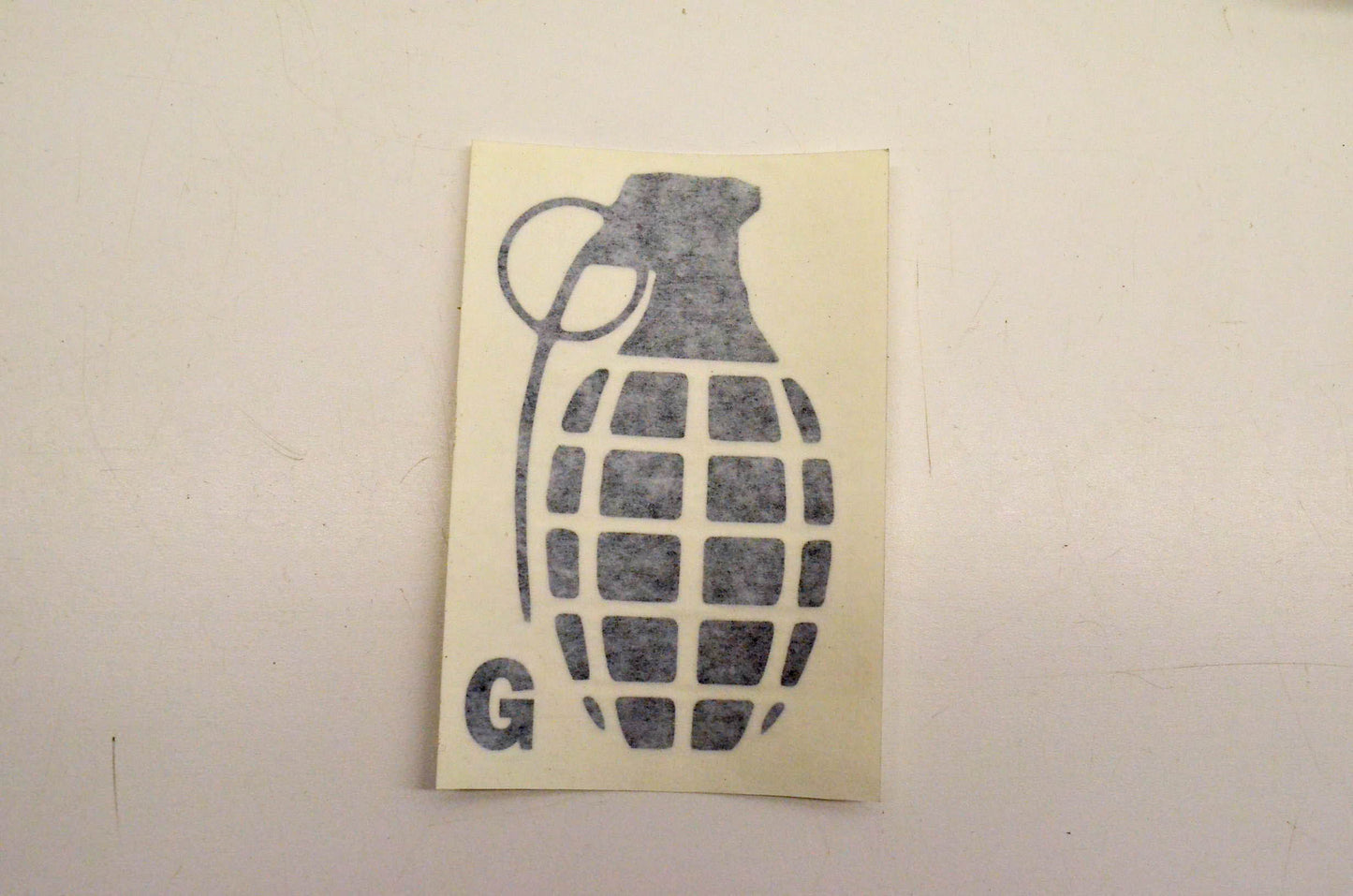 Cycle Express 0676XG 4.5" Grenade Black Decal NOS