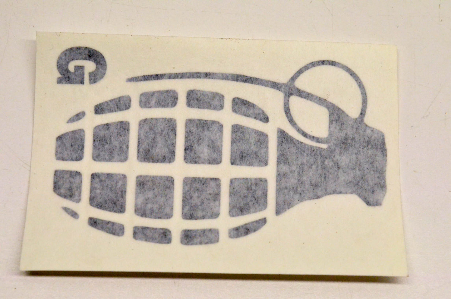 Cycle Express 0676XG 4.5" Grenade Black Decal NOS