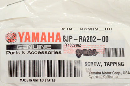New OEM Yamaha 8JP-RA202-00-00 Screw Tapping 1/4 NOS