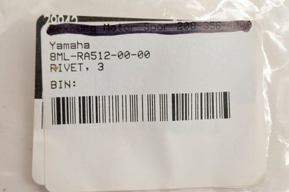 New OEM Yamaha 8ML-RA512-00-00 Rivet NOS