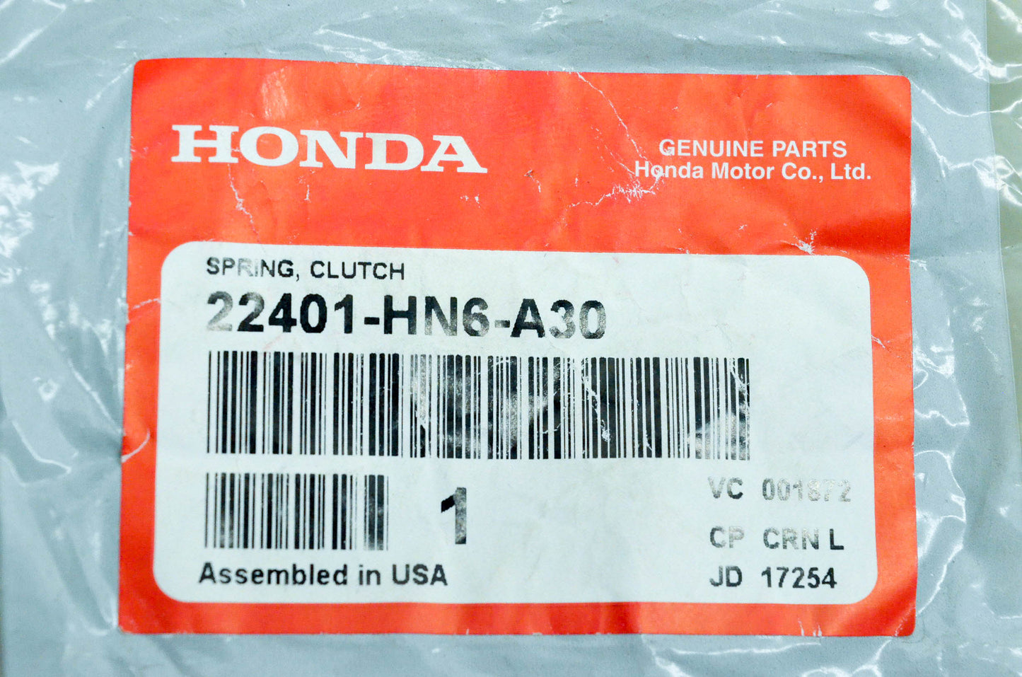 New OEM Honda 22401-HN6-A30 Spring Clutch NOS QTY 2