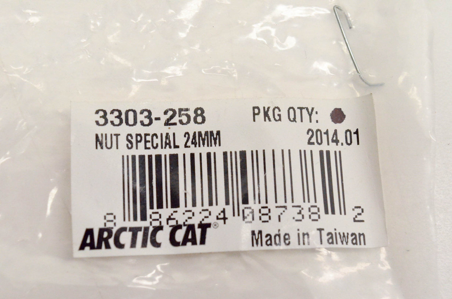 New OEM Arctic Cat 3303-258 Nut Special 24mm NOS