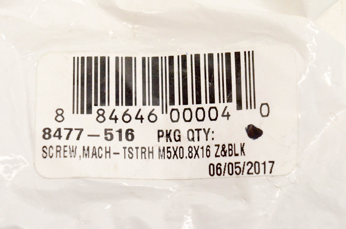 New OEM Arctic Cat 8477-516 Screw Mach TSTRH M5x0.8x16 Z & Black Qty 3 NOS