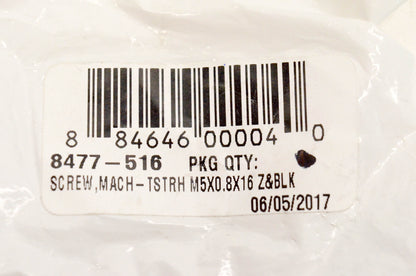 New OEM Arctic Cat 8477-516 Screw Mach TSTRH M5x0.8x16 Z & Black Qty 3 NOS