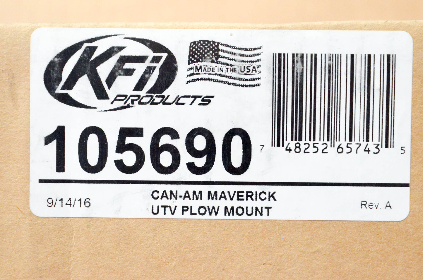 KFI 105690, 10-5690 Plow Mount NOS