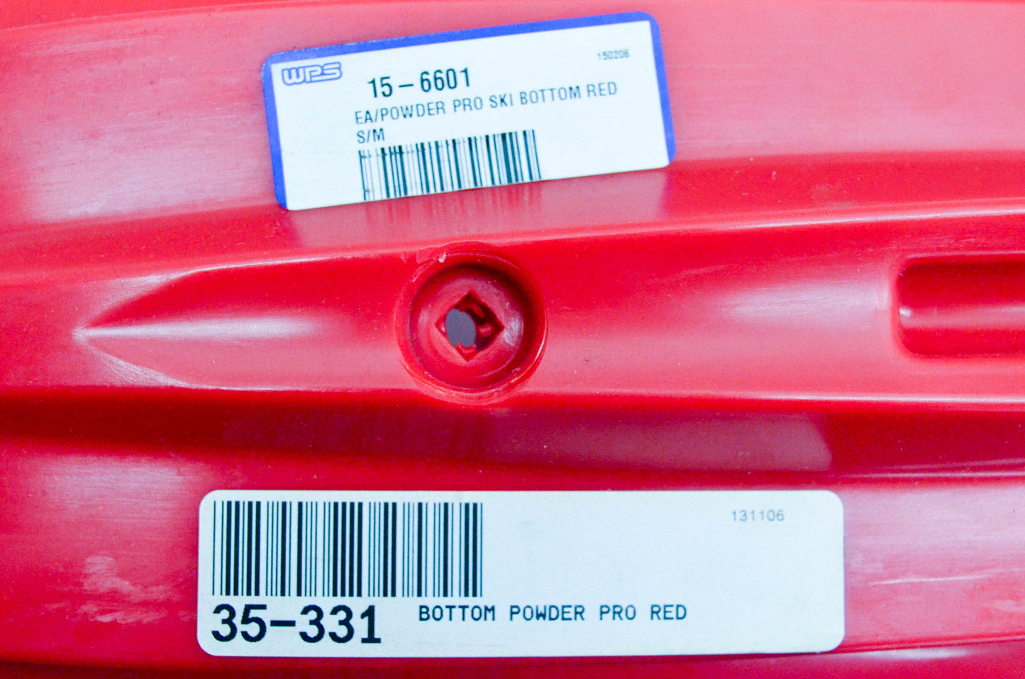 SLP 35-331, 15-6601 Powder Pro Ski Bottom Red NOS