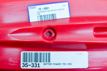 SLP 35-331, 15-6601 Powder Pro Ski Bottom Red NOS