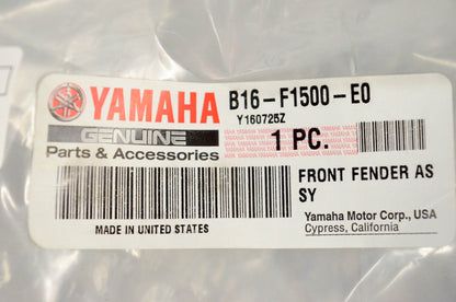 New OEM Yamaha B16-F1500-E0-00 Front Fender Assembly Blue NOS