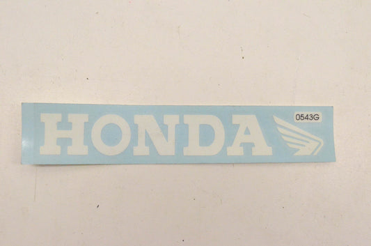 Cycle Express 0543WG, 0543G Honda Iconic Logo 8" White Sticker NOS