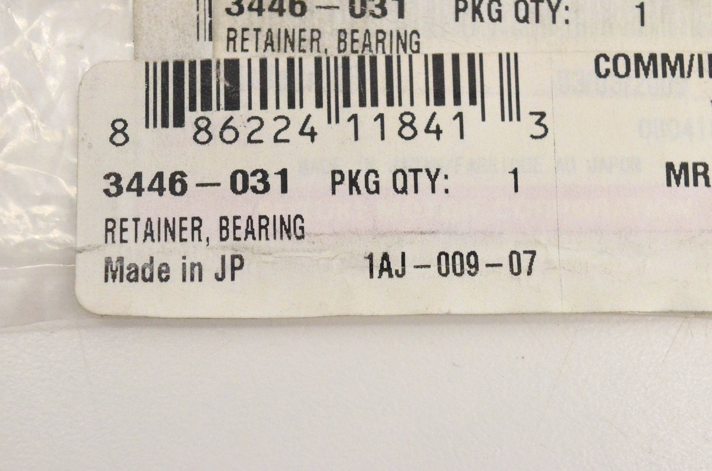 New OEM Suzuki 3446-031 Retainer Bearing NOS