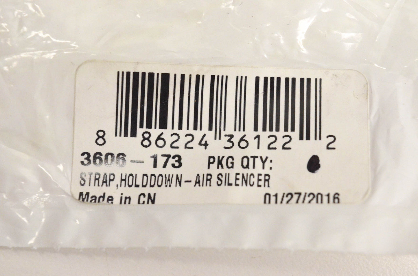 New OEM Arctic Cat 3606-173 Strap Hold Down Air Silencer NOS