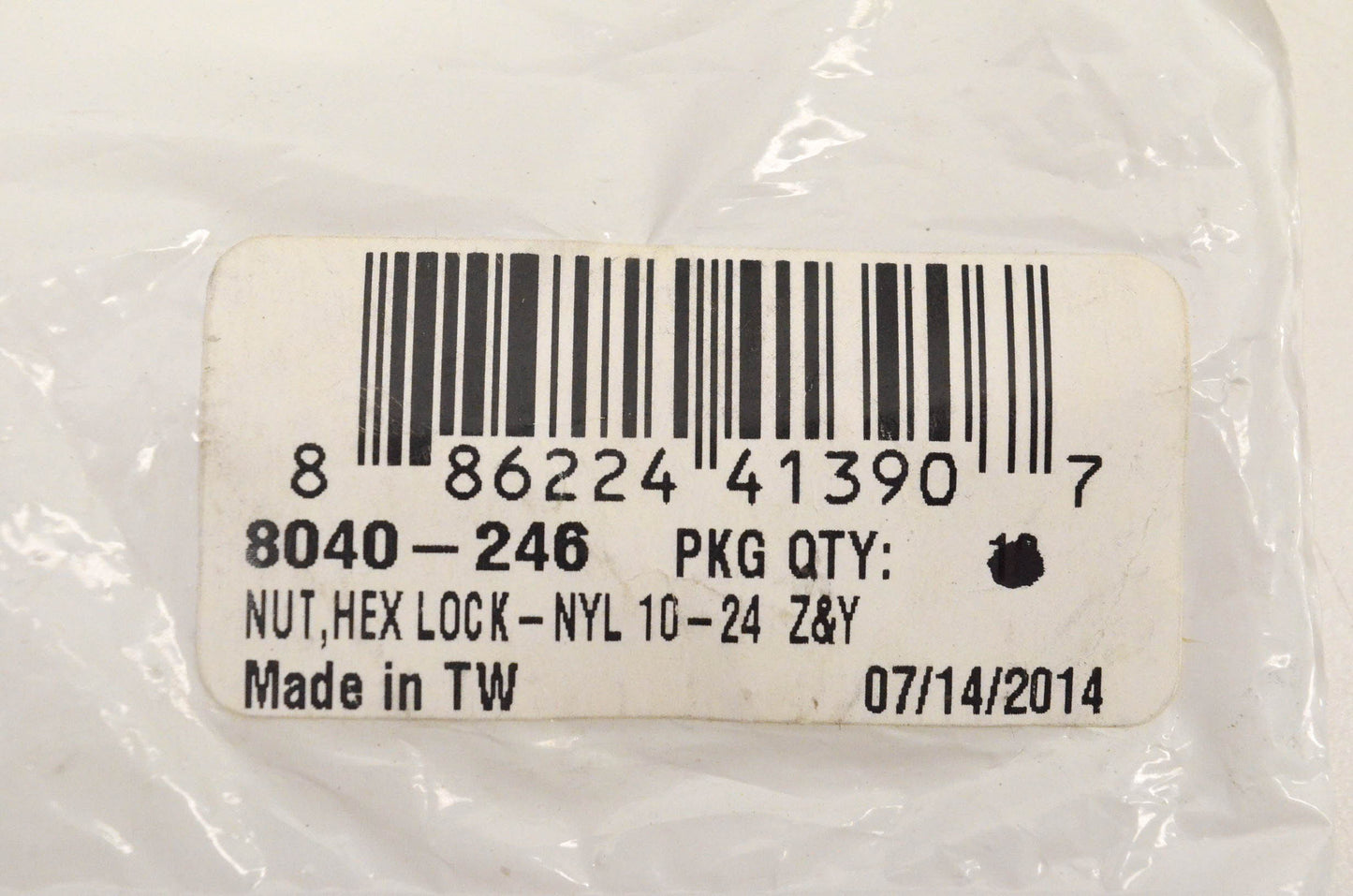 New OEM Arctic Cat 8040-246 Nut Hex Lock Nylon 10-24 Z&Y NOS QTY 9