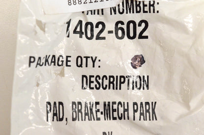 New OEM Arctic Cat 1402-602 Pad Brake Mech Park NOS