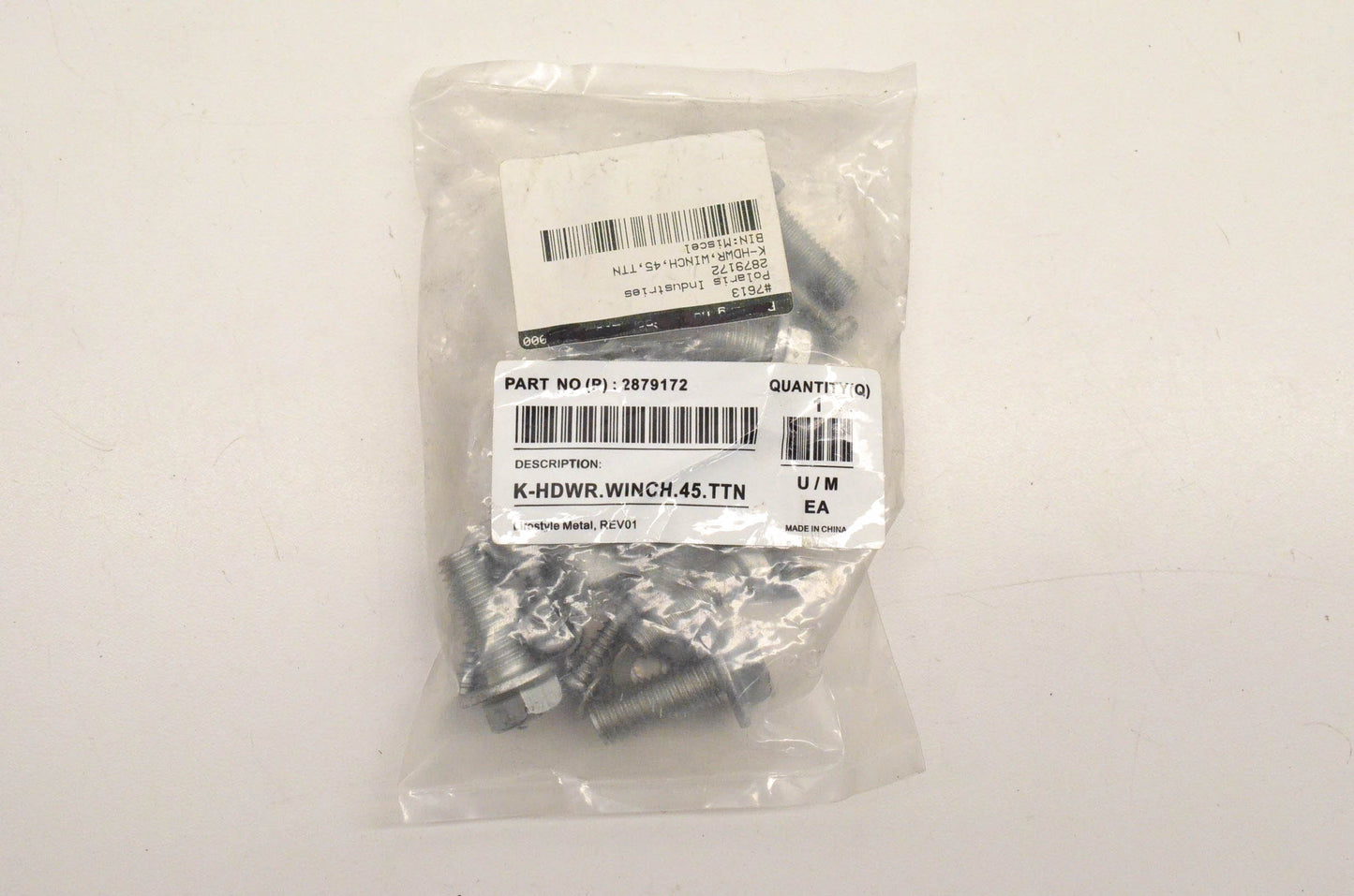 New OEM Polaris 2879172 Hardware Kit Winch .445 TTN NOS