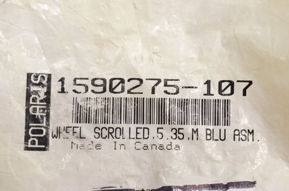 New OEM Polaris 1590275-107 Wheel Scrolled 5.35 M BLU Assembly NOS