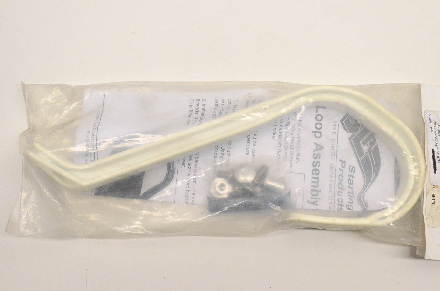 SLP 35-601, 15-6569 Mohawk Ski Loop White NOS