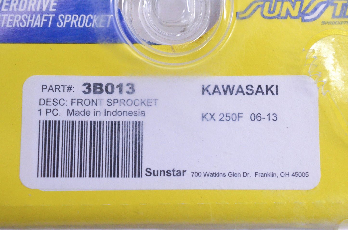 Sunstar 3B013, 1-3B013 Crankshaft Sprocket 13T NOS