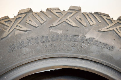 Pro Armour 5415536, 28x10.00-R14 NHS Front Rear UTV Tire Crawler XR 28x10-14 NOS
