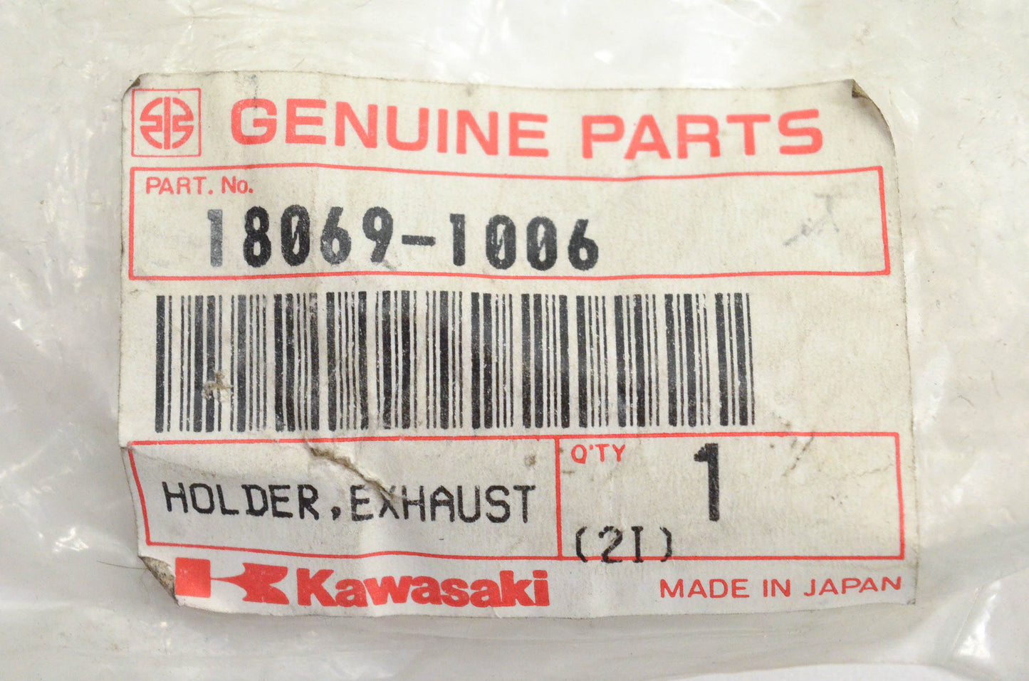 New OEM Kawasaki 18069-1006 Exhaust Holder NOS