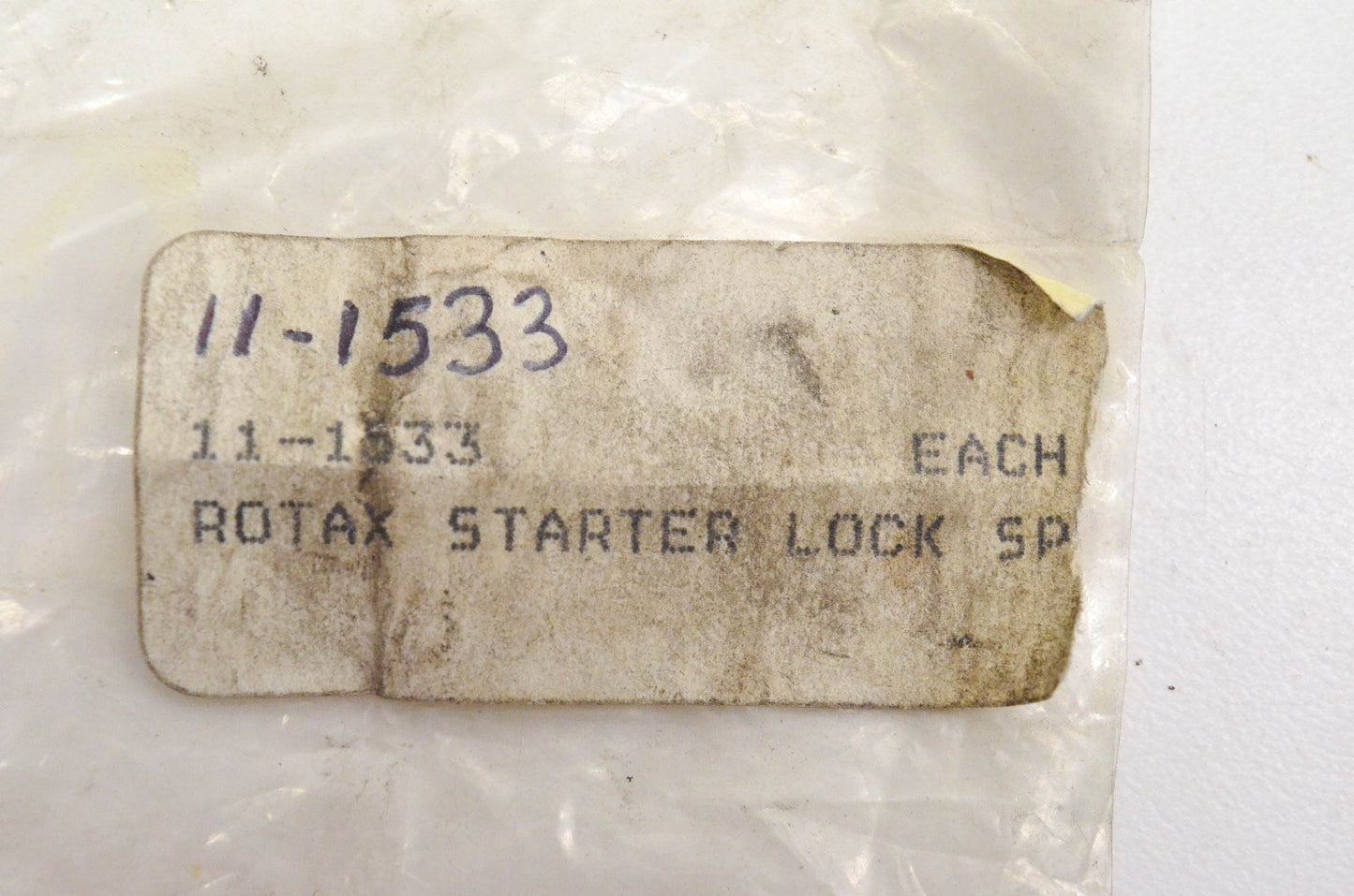 Rotax 11-1533 Starter Lock Spring NOS