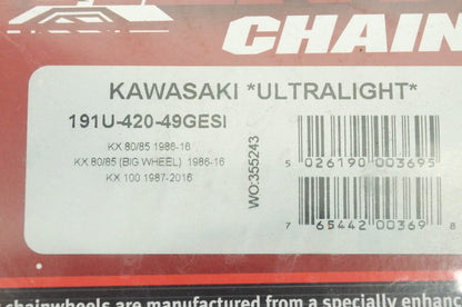 Renthal Chainwheels 191U-420-49GESI Ultralight Rear Sprocket NOS