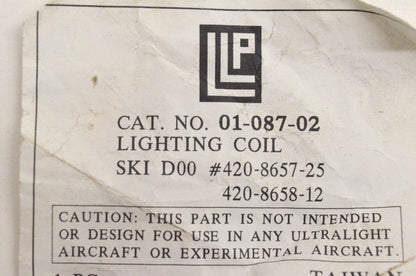 LLP 01-087-02, 420-8657-25, 420-8658-12 Lighting Coil NOS