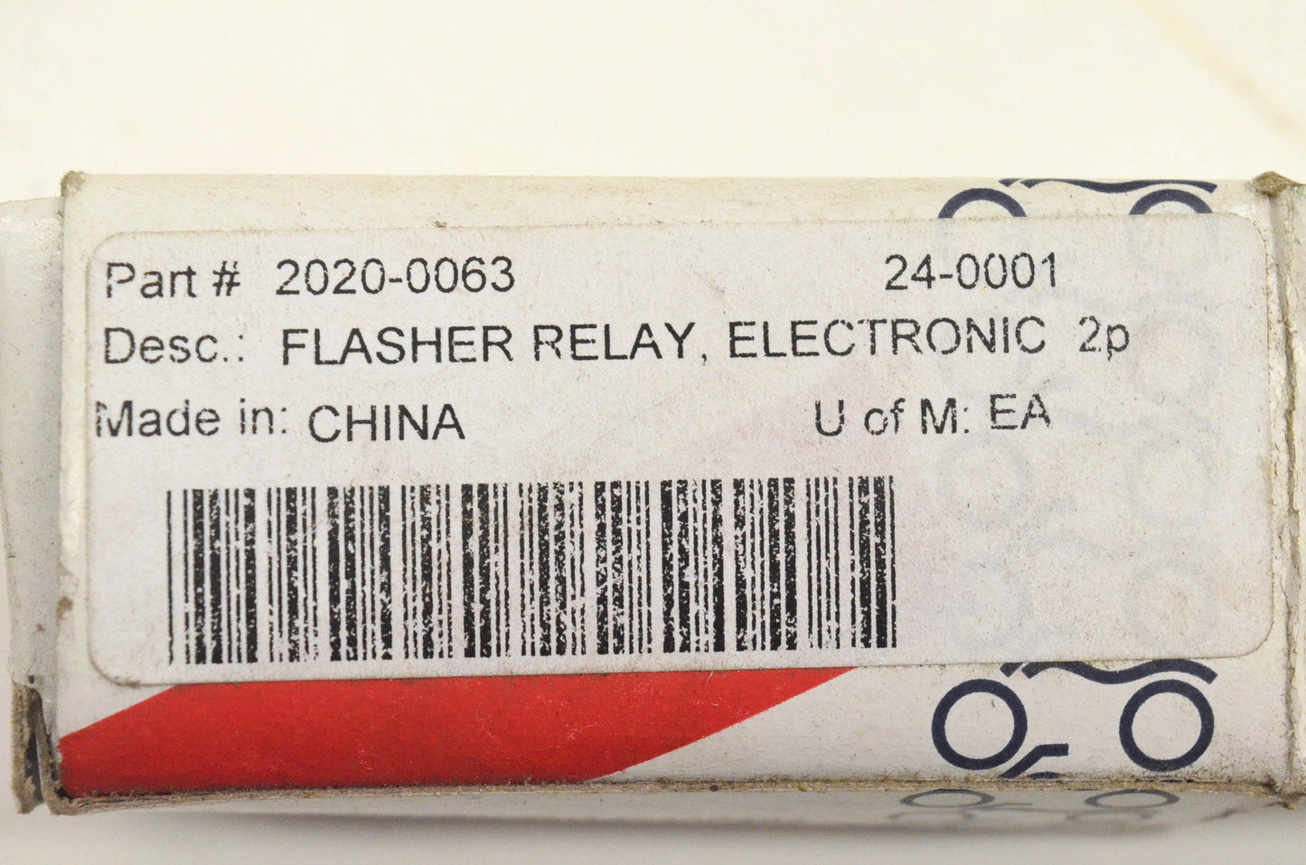 K&S 2020-0063, 24-0001 Electronic Flasher Relay 2 Pin NOS