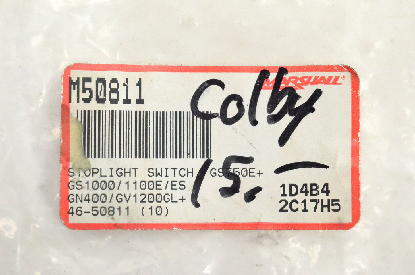 Marshall M50811, 46-50811 Stop Light Switch NOS